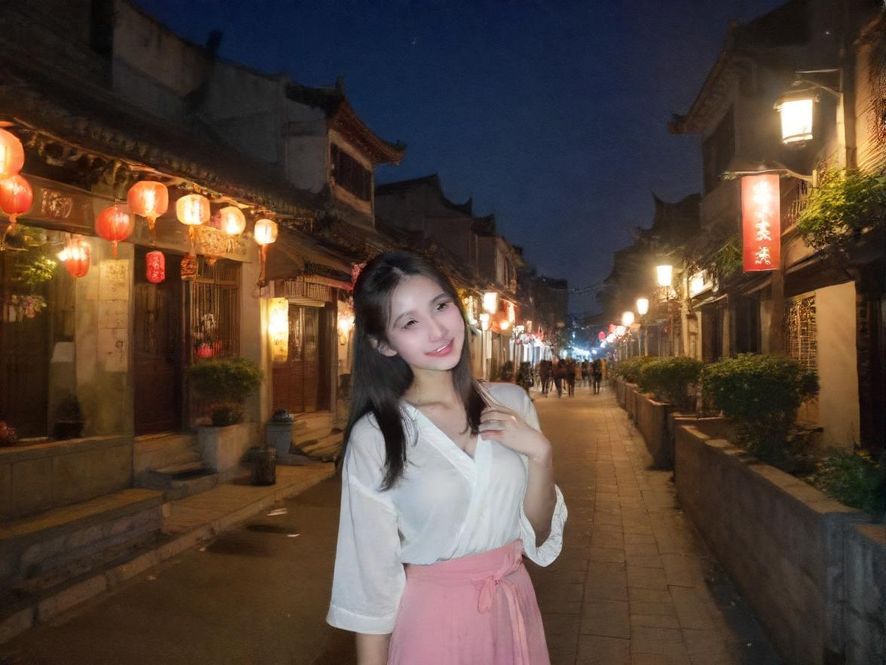 夜晚的城市，灯光闪烁，暗示着隐藏的另一面