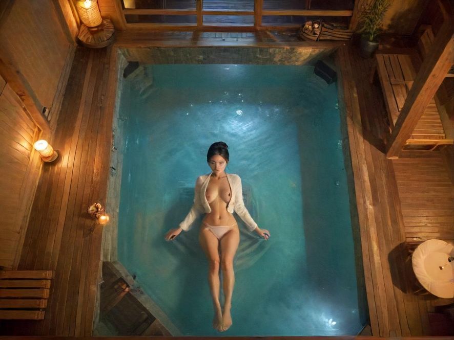 南宁高端桑拿会所室内温泉池实景