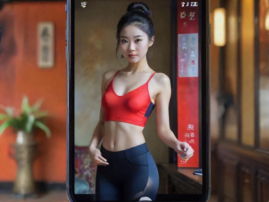 手机上的社交软件界面特写