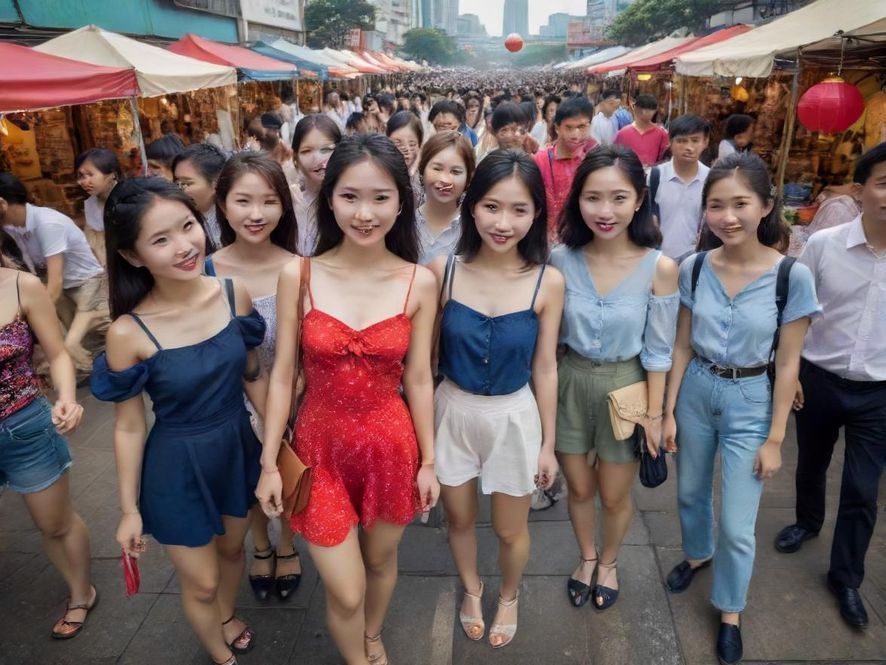 广州文创市集熙攘人群,体验gzpd的活力与创意