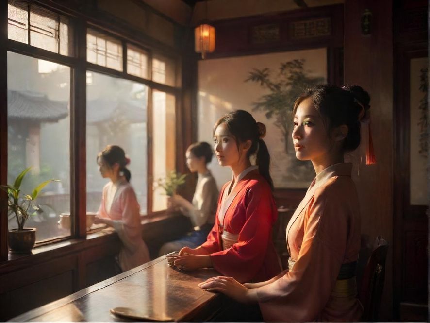 阳光洒满广州老茶馆,享受gzpd带来的宁静时光