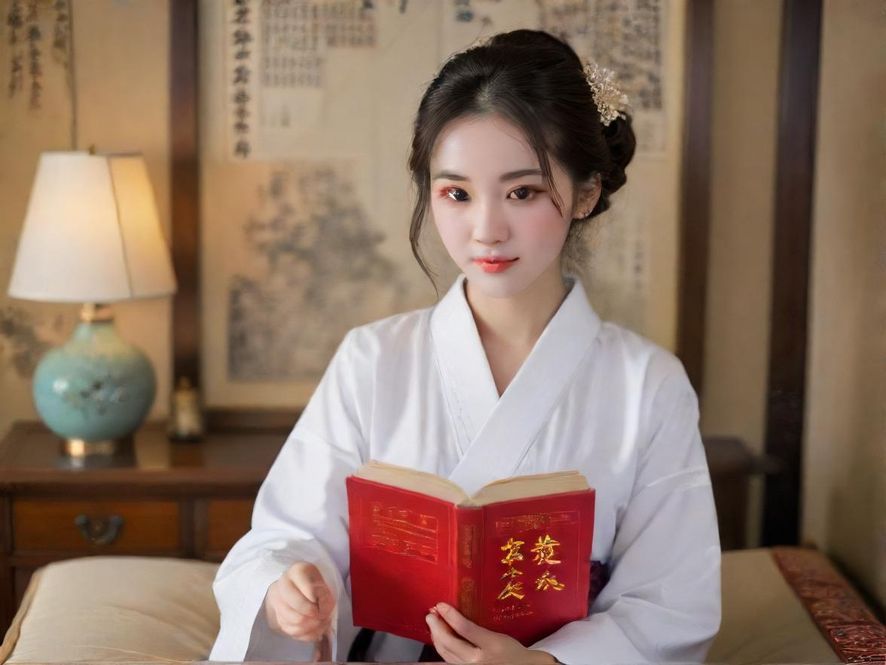 一位面带微笑的女性在咖啡馆享受时光