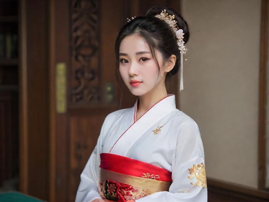 一位气质优雅的女士，在温馨柔和的光线中，侧面特写她轻嗅香茗的专注神情，背景是精致的会所环境。